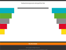 Tablet Screenshot of hebammenpraxis-tempelhof.de